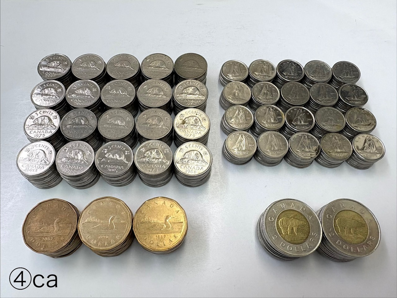 カナダドル硬貨/100ドル分